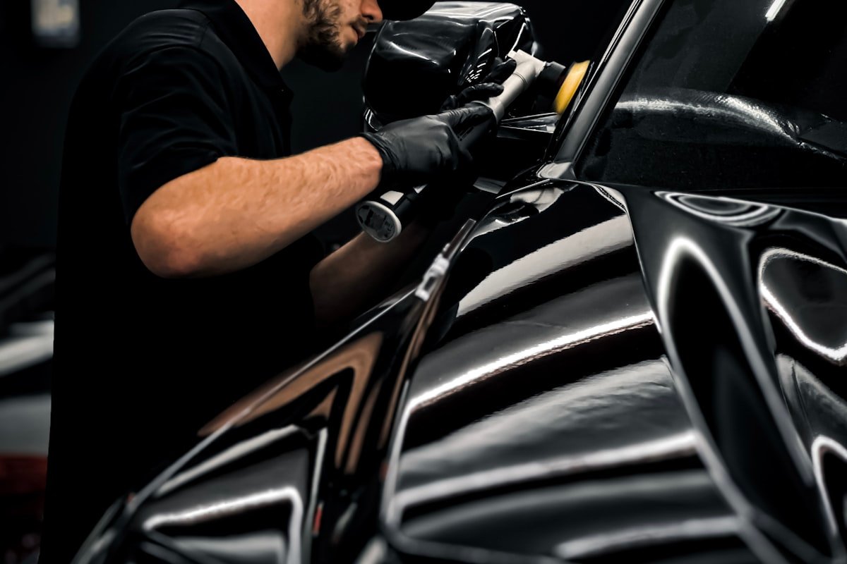 An automotive specialist at work